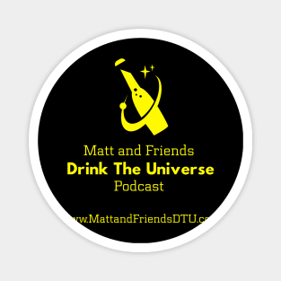 Double Sided Matt and Friends DTU Logo and QR Magnet